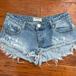 One Teaspoon Size 28 Blue Jean Shorts
